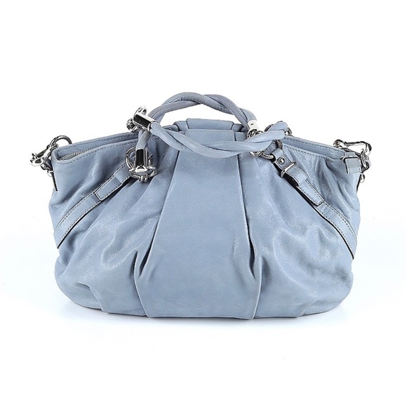 Coach Handbags - Coach Sophia Madison Leather Women’s Shimmer Soft Slate Satchel